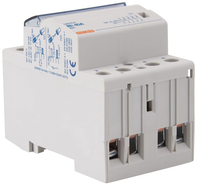 Gewiss Schütz 4S, 40A, 230V, 3TE GWD6724