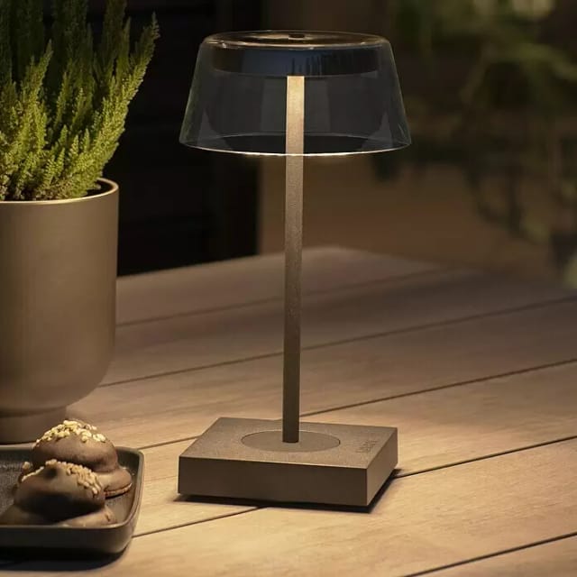Gnosjö Konstsmide AL LED-Tischleuchte schwarz 7816-750