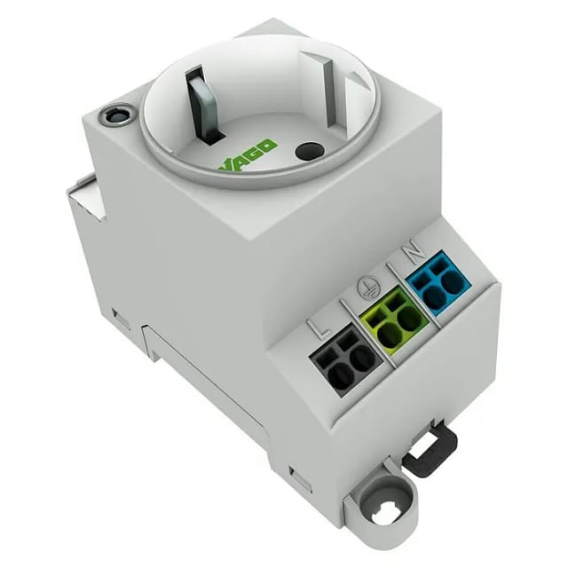 WAGO GmbH &amp; Co. KG Schaltschrank-Steckdose Schutzk.m.LED-Status 709-581