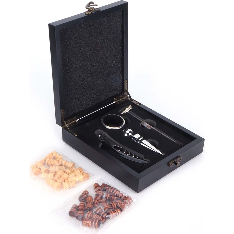 Edelstahl-korkenzieher-set Mit Thermometer Und Flaschenöffner, Ideal Für Bar, Zuhause Oder Küche. Ein Perfektes Geschenk Für Bar, Zuhause Oder Küche.