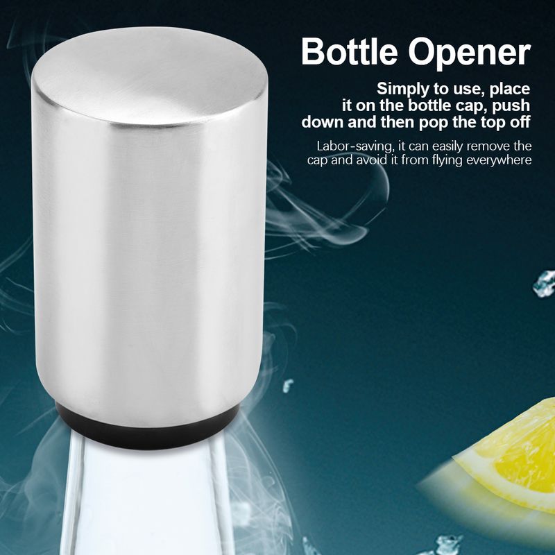 Automatischer Flaschenöffner Aus Edelstahl Für Wein, Bier Und Limonade (1 Stück)