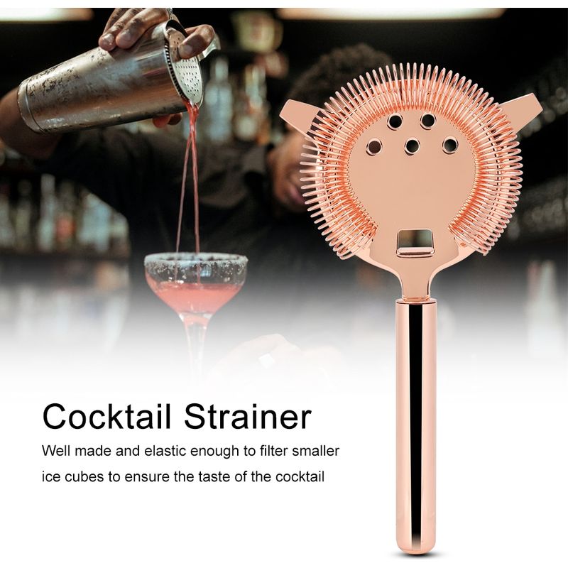 Cocktailsieb Aus Edelstahl Zum Shaken, Filtern Von Eisgetränken Und Mixen, Ideal Für Bars, Clubs Und Partys (roségold)