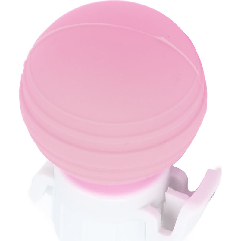 Auslaufsicherer Silikonverschluss Für Limonadenflaschen Mit Luftpumpe Und Auslaufschutz. Rosa.