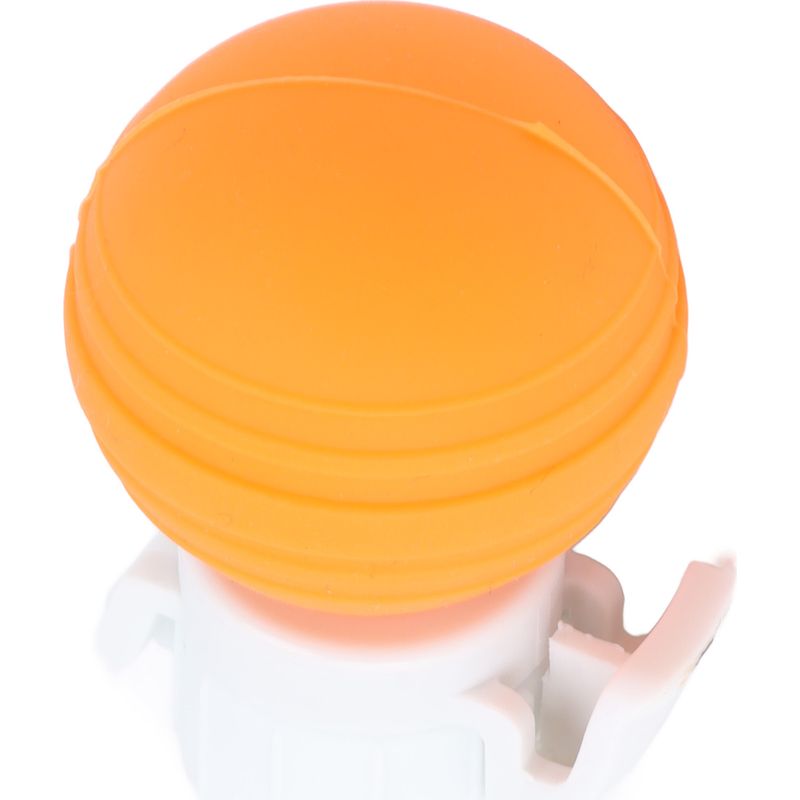 Auslaufsicherer Silikonverschluss Für Limonadenflaschen Mit Luftpumpe, Orange.