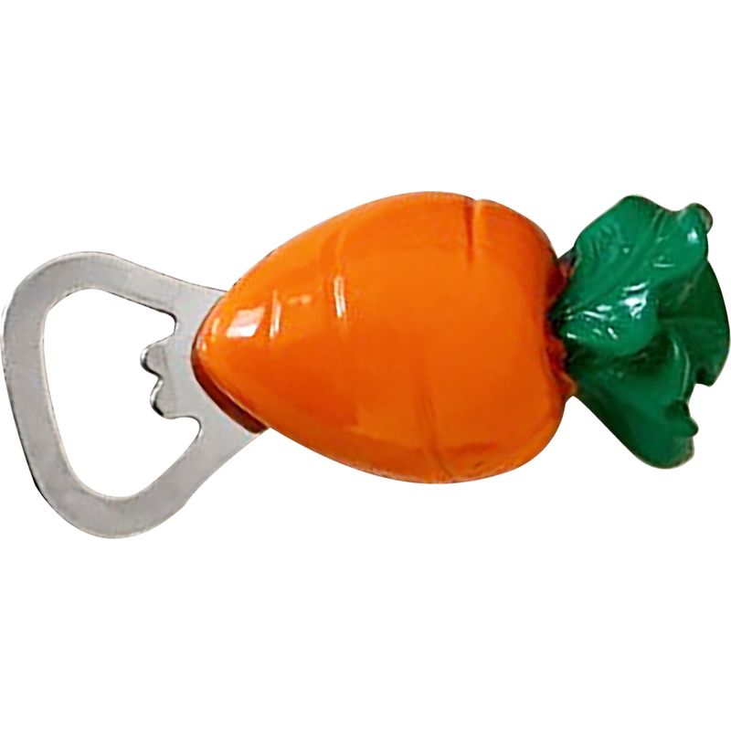 Magnetischer Flaschenöffner In Karottenform Für Kühlschrank Oder Andere Küchengeräte. Dekoratives Accessoire Für Küche Und Bar.