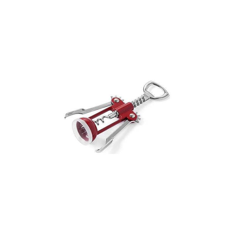 Korkenzieher Aus Edelstahl Mit Flügeln Für Rotwein, Robuster Flaschenöffner, Manuell, Silberfarben, Sommelier-werkzeug, Weinkeller-accessoire, 1 Stück