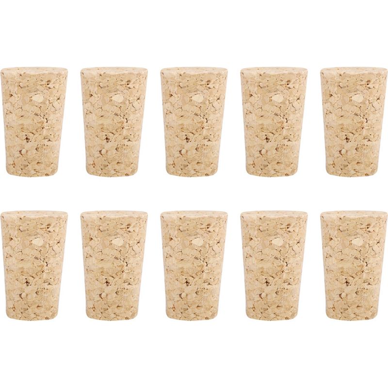 10 Naturkorken, Konische Holzstopfen Für Bierflaschen (20x15x35mm)