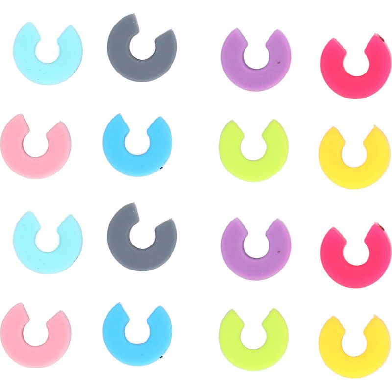 Set Mit 16 Mini-silikonringen Zur Kennzeichnung Von Weingläsern