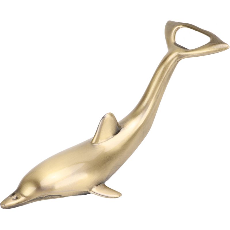 Eleganter Flaschenöffner In Delfinform, Rostfrei, Rutschfest, Klein, Flaschenöffner Und Korkenzieher In Einem.