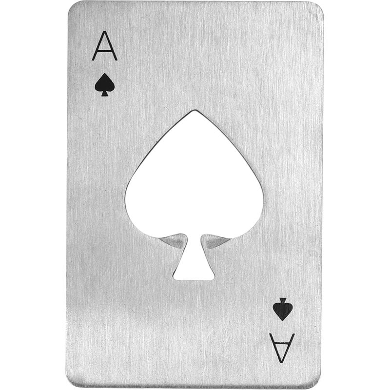 Multifunktionaler Flaschenöffner Aus Edelstahl, Tragbar, Im Casino-stil, Silberfarben, Für Den Heimgebrauch