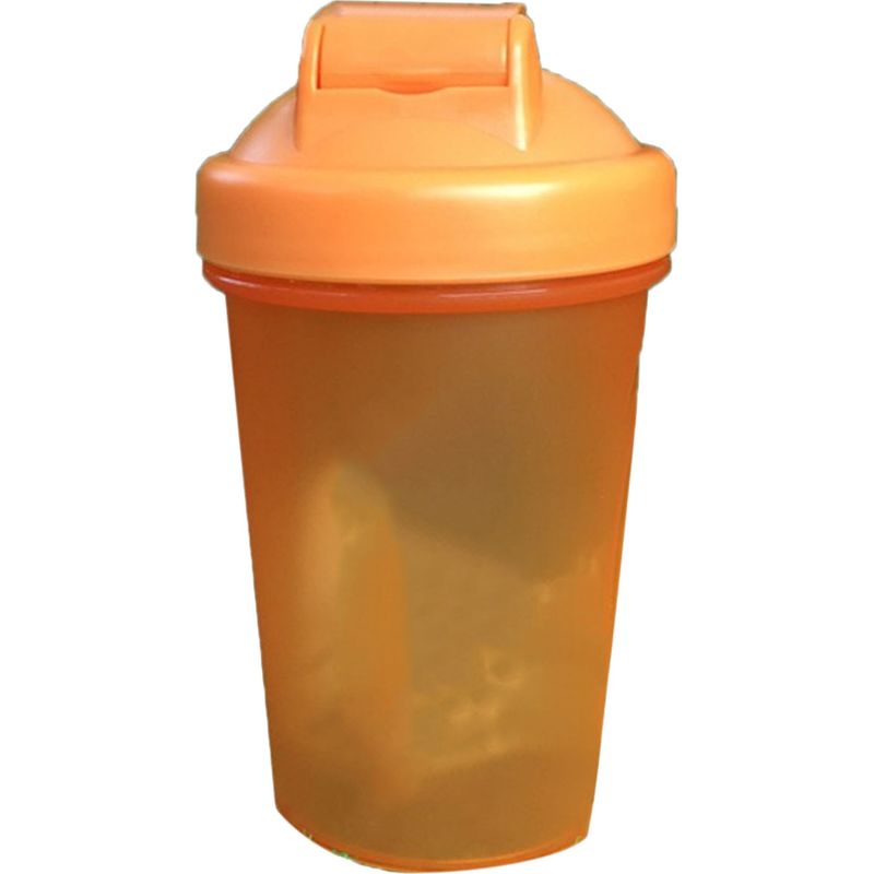 500-ml-protein-shaker In Orange, Pp-mixflasche Mit Edelstahlkugel Für Sportgetränke
