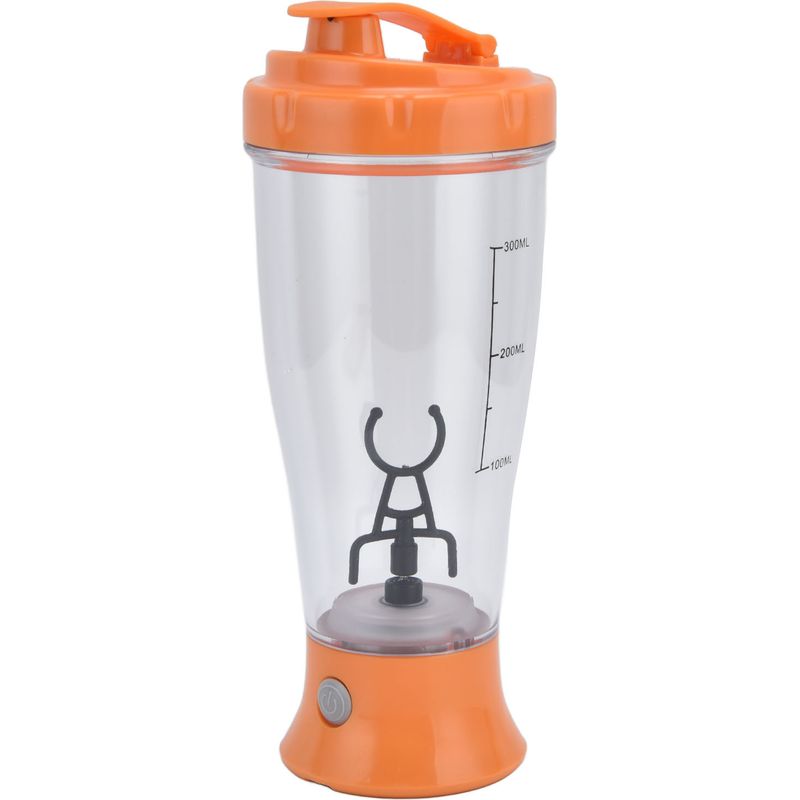 Elektrischer Getränkemixer (350 Ml), Shaker Für Kaffee Und Milch, Automatischer Shaker, Orange
