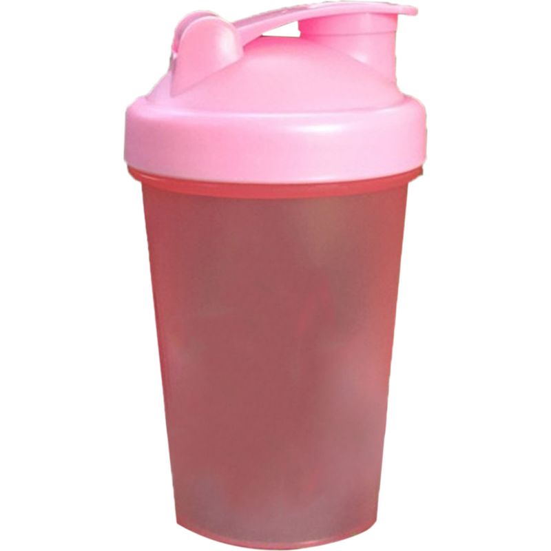 500-ml-protein-shaker In Pink, Pp-mixflasche Mit Edelstahlkugel