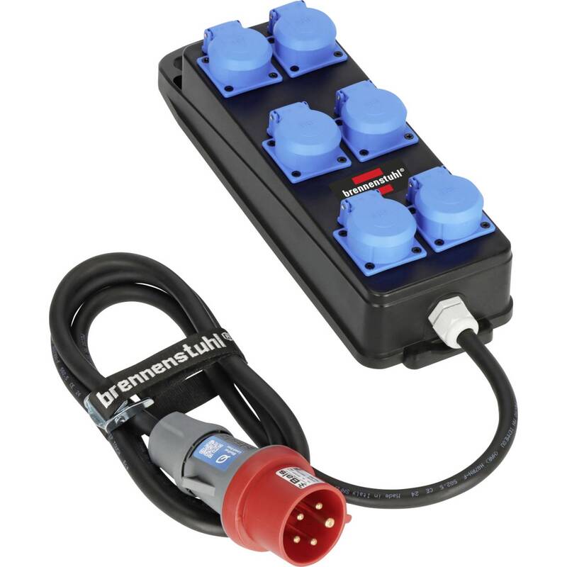 [gebraucht] B-ware Brennenstuhl Portabler Cee Stromverteiler Bsv P 6x 230v 400v Ip44 2m Kabel