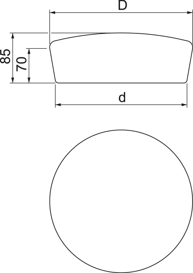 OBO Bettermann Vertr Stopfen 165x70 braun FBA-SN165 - 7202573