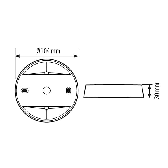 ESYLUX Aufputzdose IP20 schwarz COMPACT #EP10426933