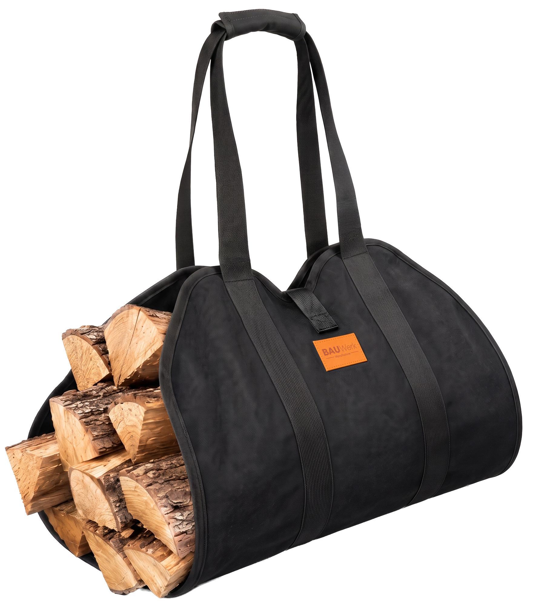 Kaminholztasche Trondheim Schwarz
