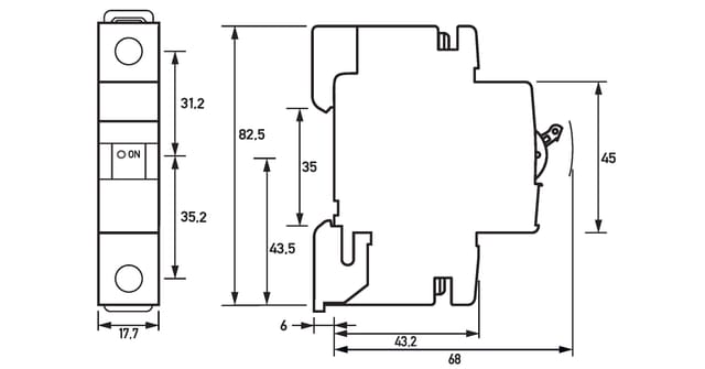 Doepke Leitungsschutzschalter DLS 6I C6-1 10KA - 9916199