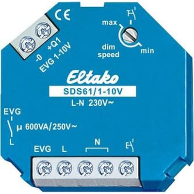 Eltako Steuerdimmschalter 1-10V,f.EVGs SDS61/1-10V - 61100800