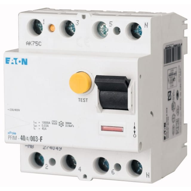Eaton FI-Schutzschalter Typ F PFIM-40/4/003-G/F - 187456