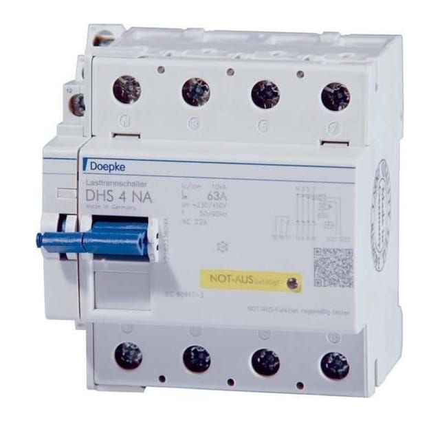 Doepke Hauptschalter mit Not-aus-Funktion DHS 4-063 NA - 9900009