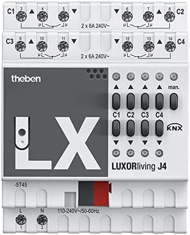 Theben Smart Home-System 4 Kanäle LUXORliving J4 - 4800450