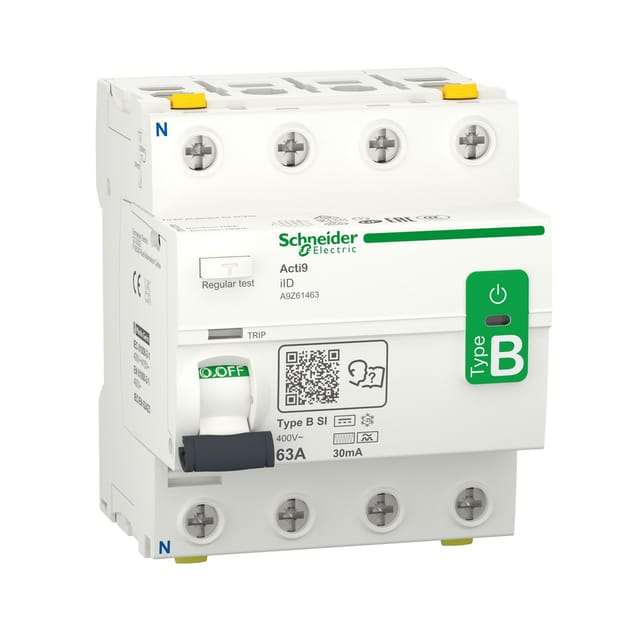 Schneider Electric FI-Schalter 4P 63A 30mA A9Z61463