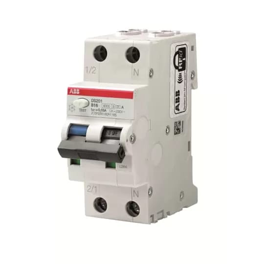 ABB Stotz S&amp;J FI/LS-Schalter 6kA, 1p+N DS201A-B10/0,03 - 2CSR255180R1105