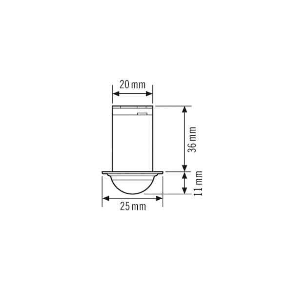 ESYLUX Deckenbewegungsmelder EB, 360 Grad MD-C 360i/6 mini - EP10425851