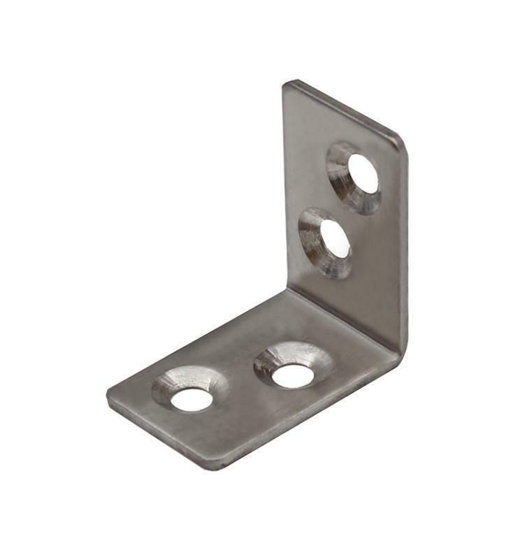 10 Stück Edelstahl Winkelverbinder 32 X 32 X 20 Mm Lochwinkel Verbinder Holzverbinder