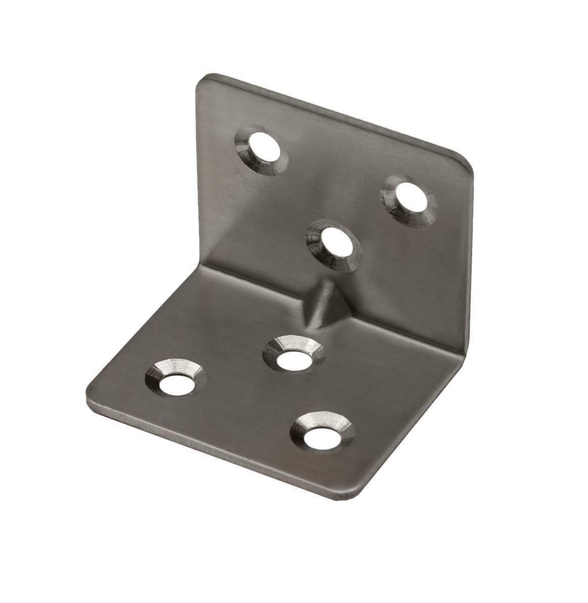 10 Stück Edelstahl Winkelverbinder 32 X 32 X 38 Mm Lochwinkel Holzverbinder Eckwinkel
