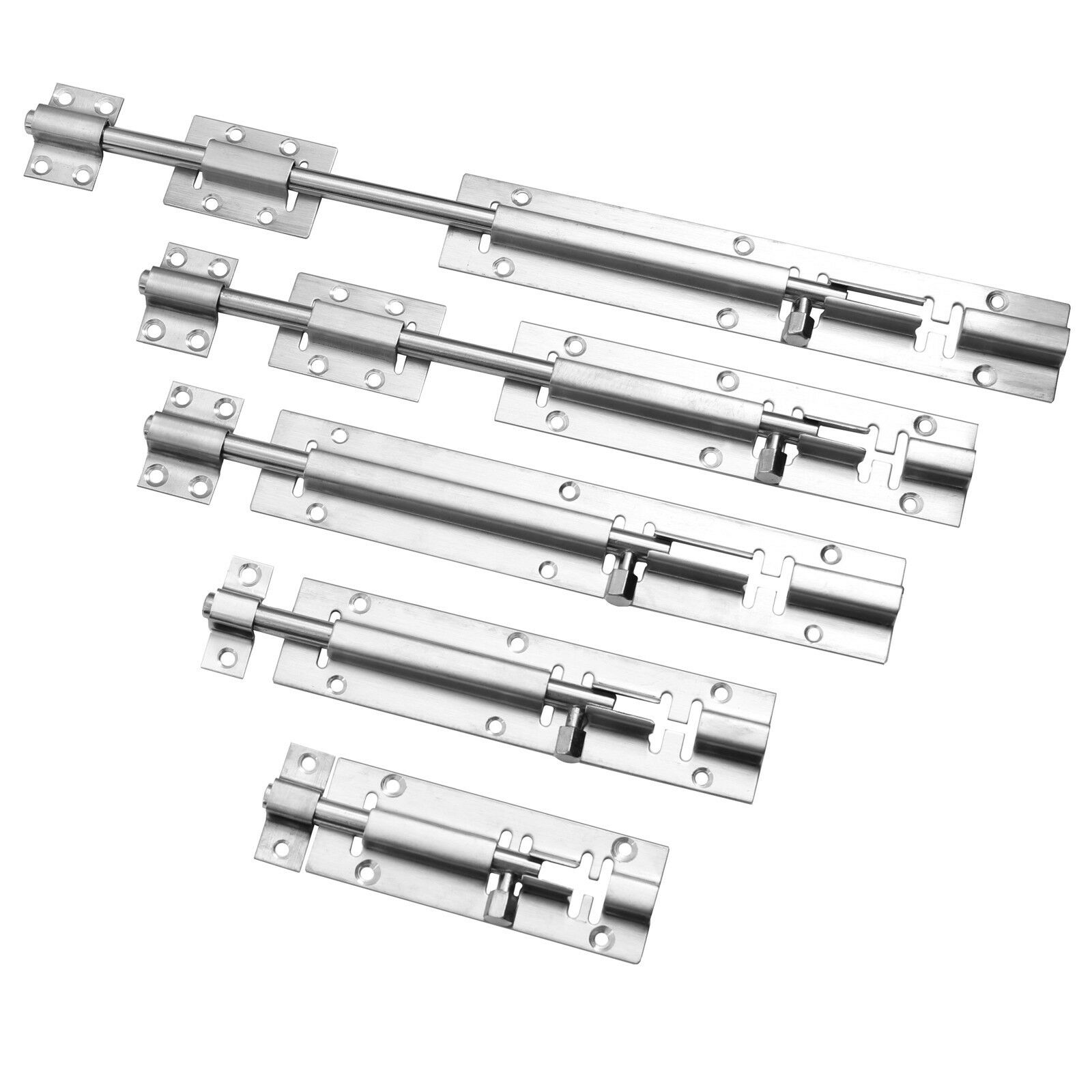 Edelstahl Türriegel Auswahl 6 Größen Schubriegel Türbeschlag Toiletten Riegel 335 Mm