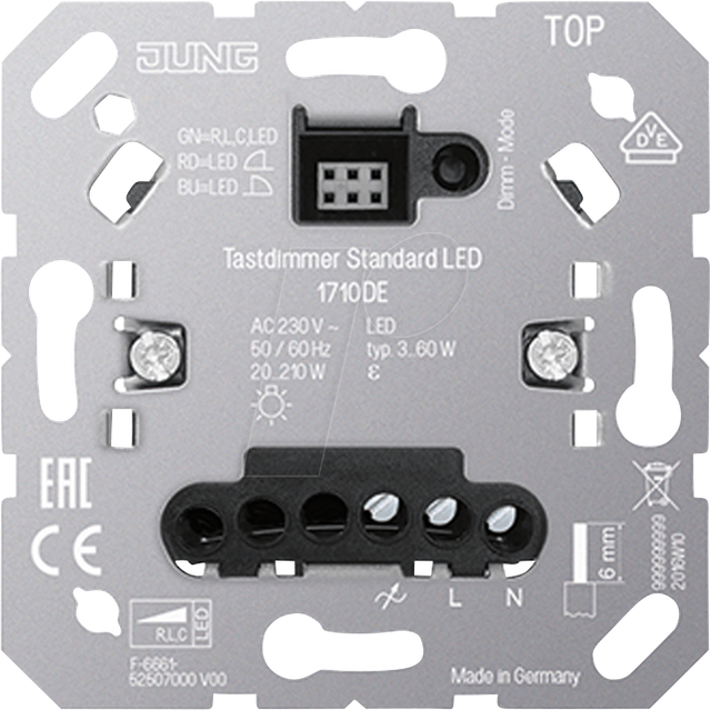 Jung LED-Tastdimmer Standard 1710 DE - 1710DE