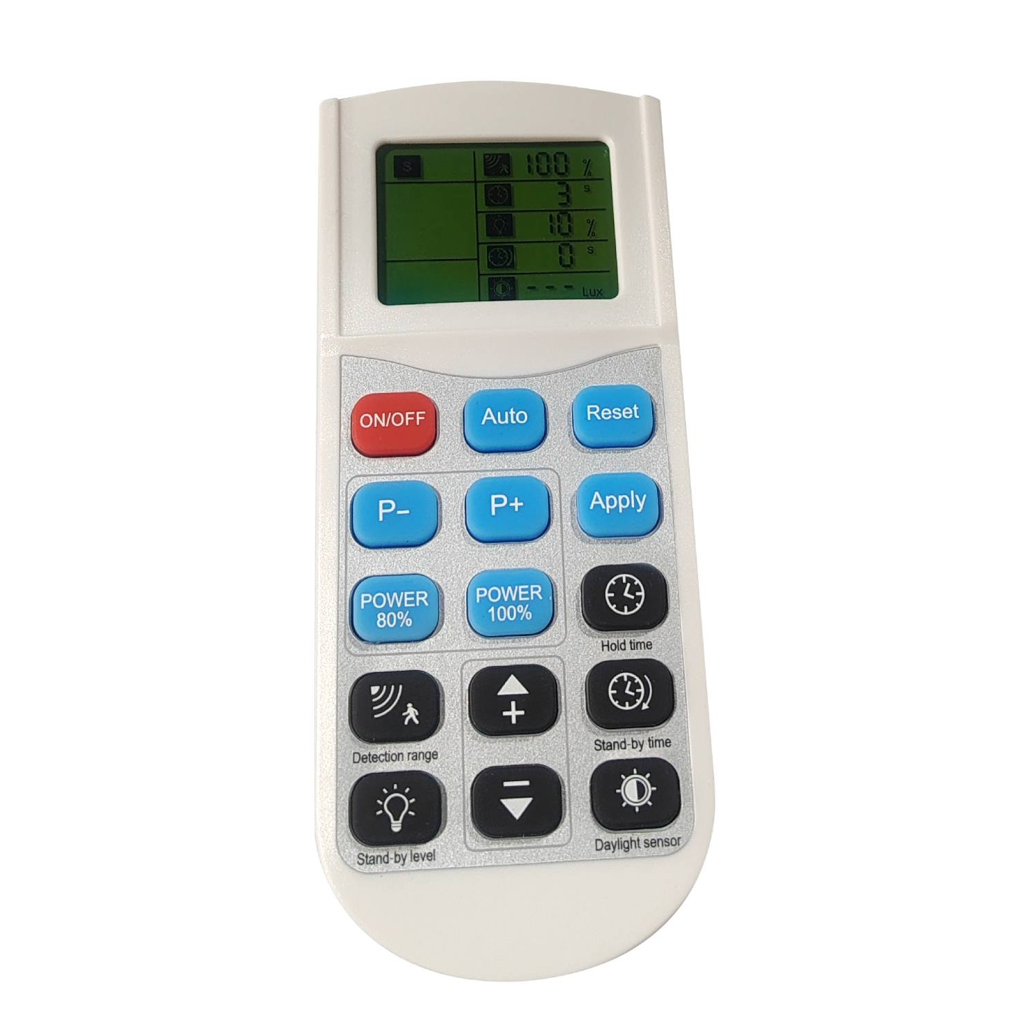Fernbedienung Mit Lcd Display Für Radar Und Pir-bewegungssensor Für Led Hallenstrahler High Bay Ufo Hbd/hbm Evo Weiß
