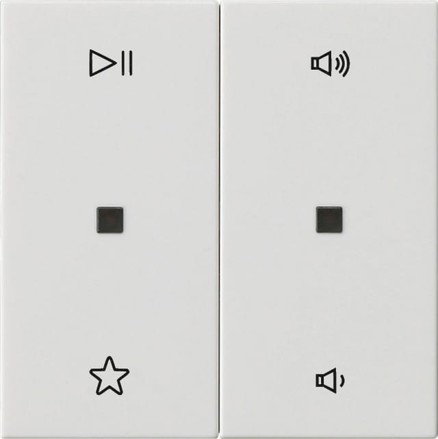 Gira Wippe 2f Audiostrg Reinweiß 538403