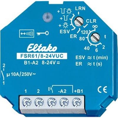 Eltako Funkaktor Stromstoßschalt. FSR61/8-24V UC - 30100004