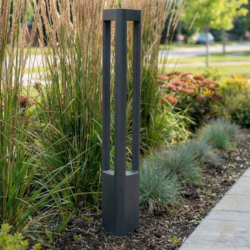 [gebraucht] B-ware Lucande Wegeleuchte Gartenleuchte Pirron Led Anthrazit 80cm Ip54 Leuchte