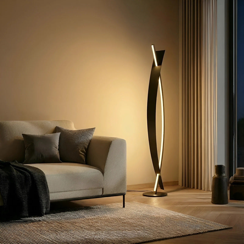 [gebraucht] B-ware Lucande Led Floor Lamp Marija, Black, Metal, Height 140 Cm