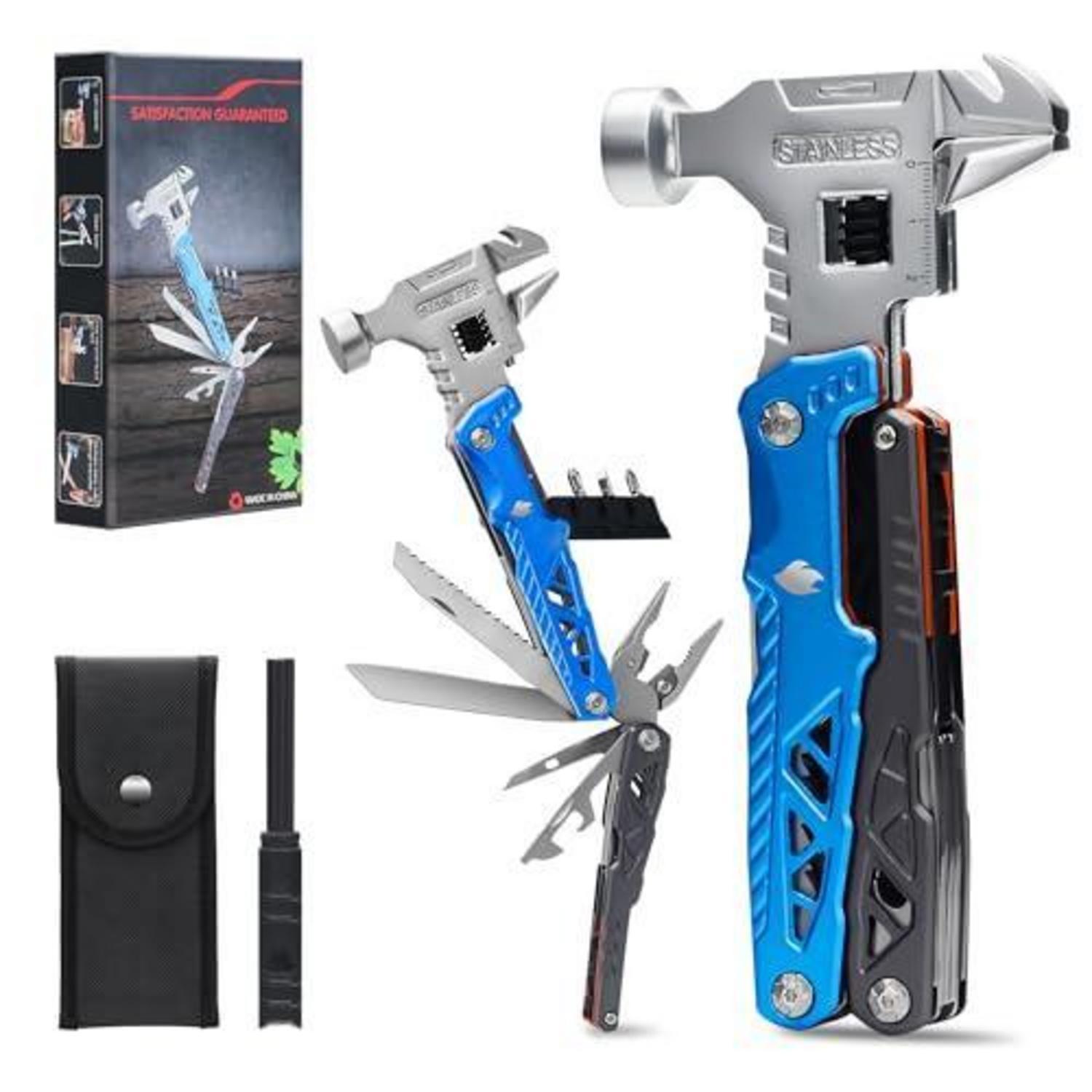 18-in-1 Multitool Mit Hammer & Zange, Robust, Für Outdoor & Hausgebrauch