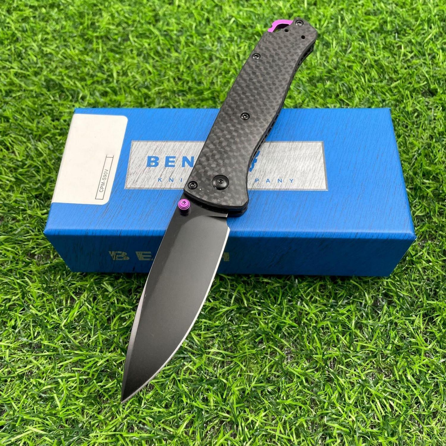 Klappmesser 18,2cm Mit S90v Klinge Und Carbon Griff Für Outdoor & Camping