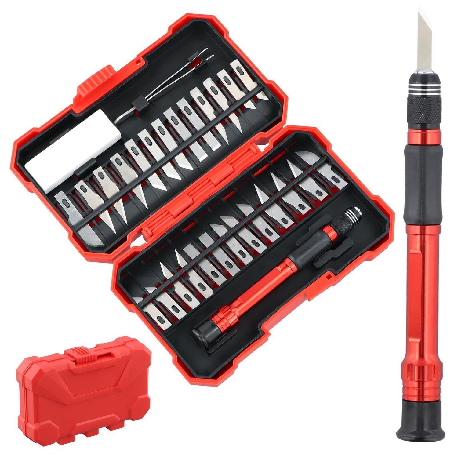 29-teiliges Skalpell Set Mit Ersatzklingen, Bastelmesser Für Diy, Kunst & Modellbau