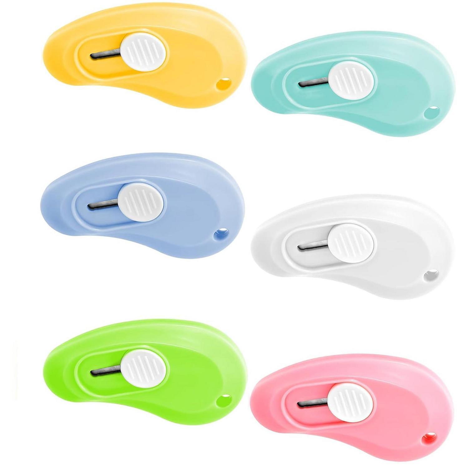6er Set Mini Cuttermesser, Paketöffner, Kartonöffner, 6 Farben