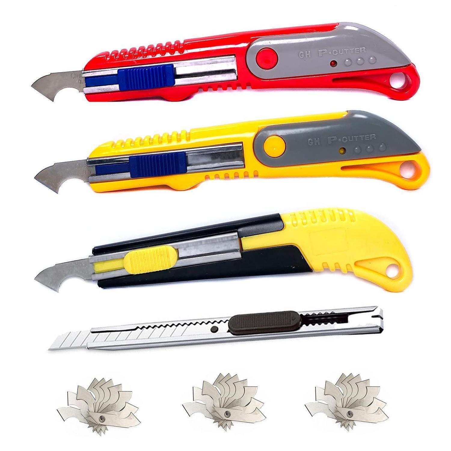 Cutter-set Für Acryl & Kunststoff, 4 Stück, Metall, Profi-messer
