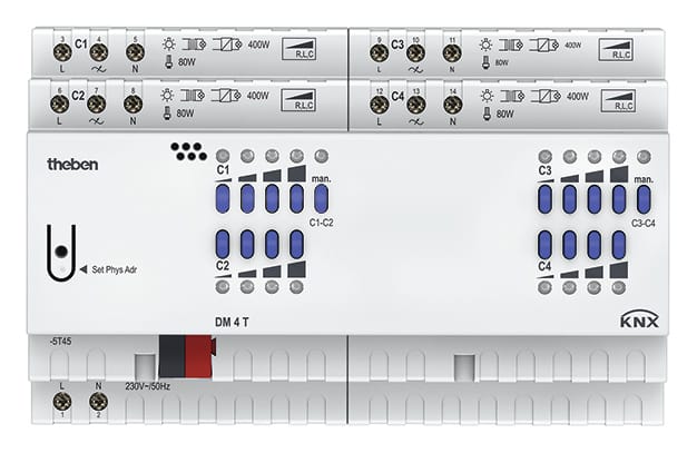 Theben Dimmaktor FIX2 Modul, KNX DM 4 T - 4940275