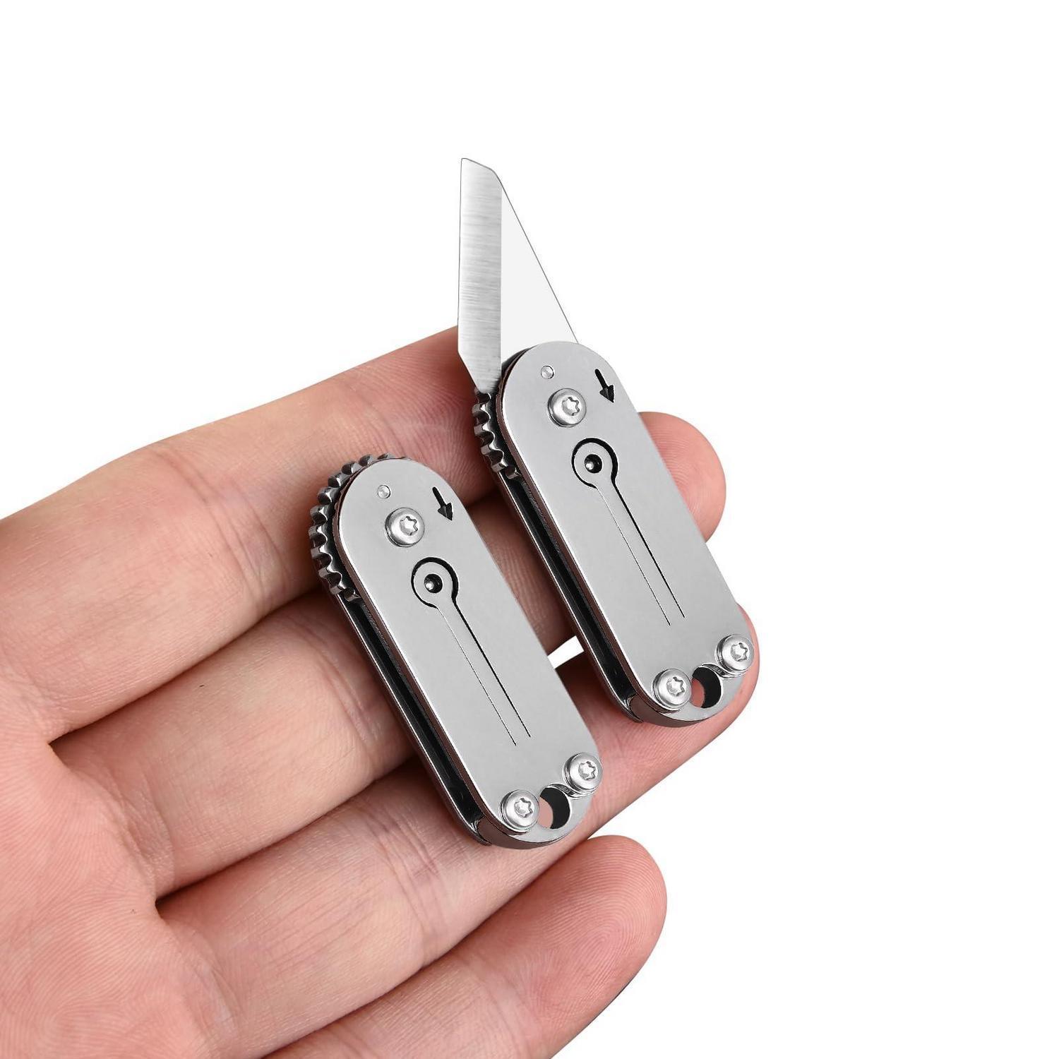 Mini Klappmesser Mit Schlüsselanhänger, Edc Taschenmesser Aus 440 Stahl, Geschenk Für Männer