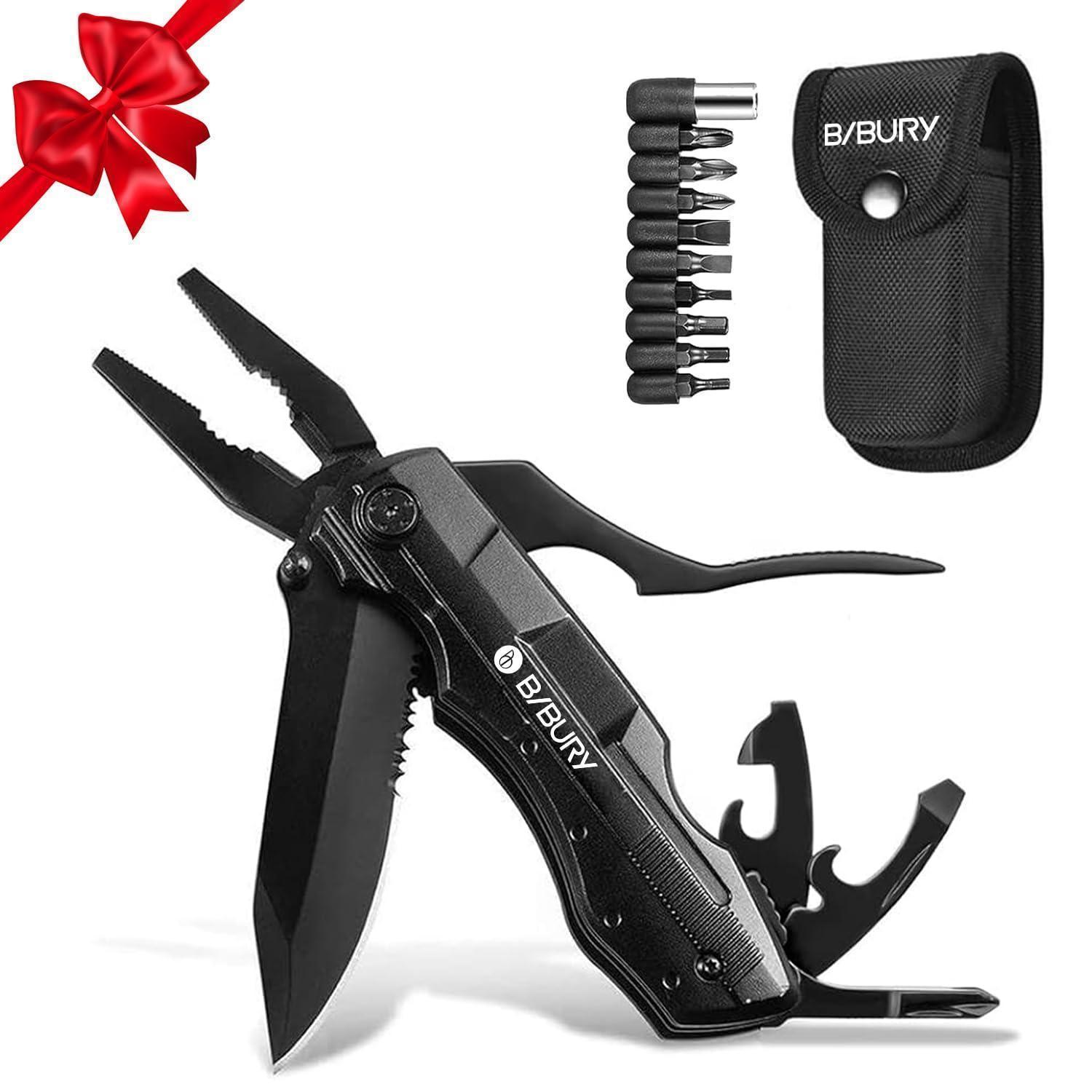 Multitool Taschenmesser 5-in-1 Mit Zange & Schraubendreher-set, Geschenk Für Männer