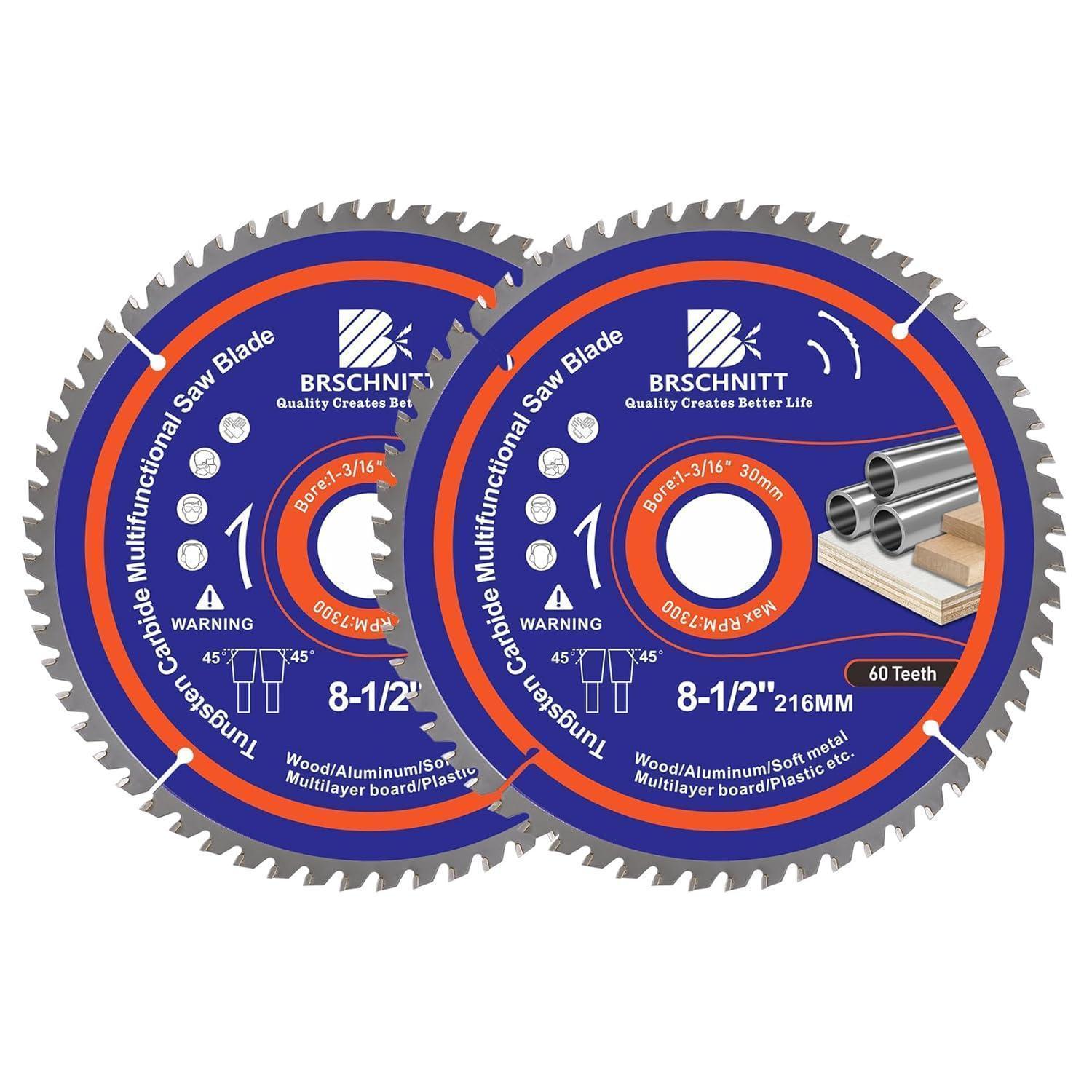 Kreissägeblatt 216mm 60zähne Für Holz, Alu, Kunststoff (2 Stück)
