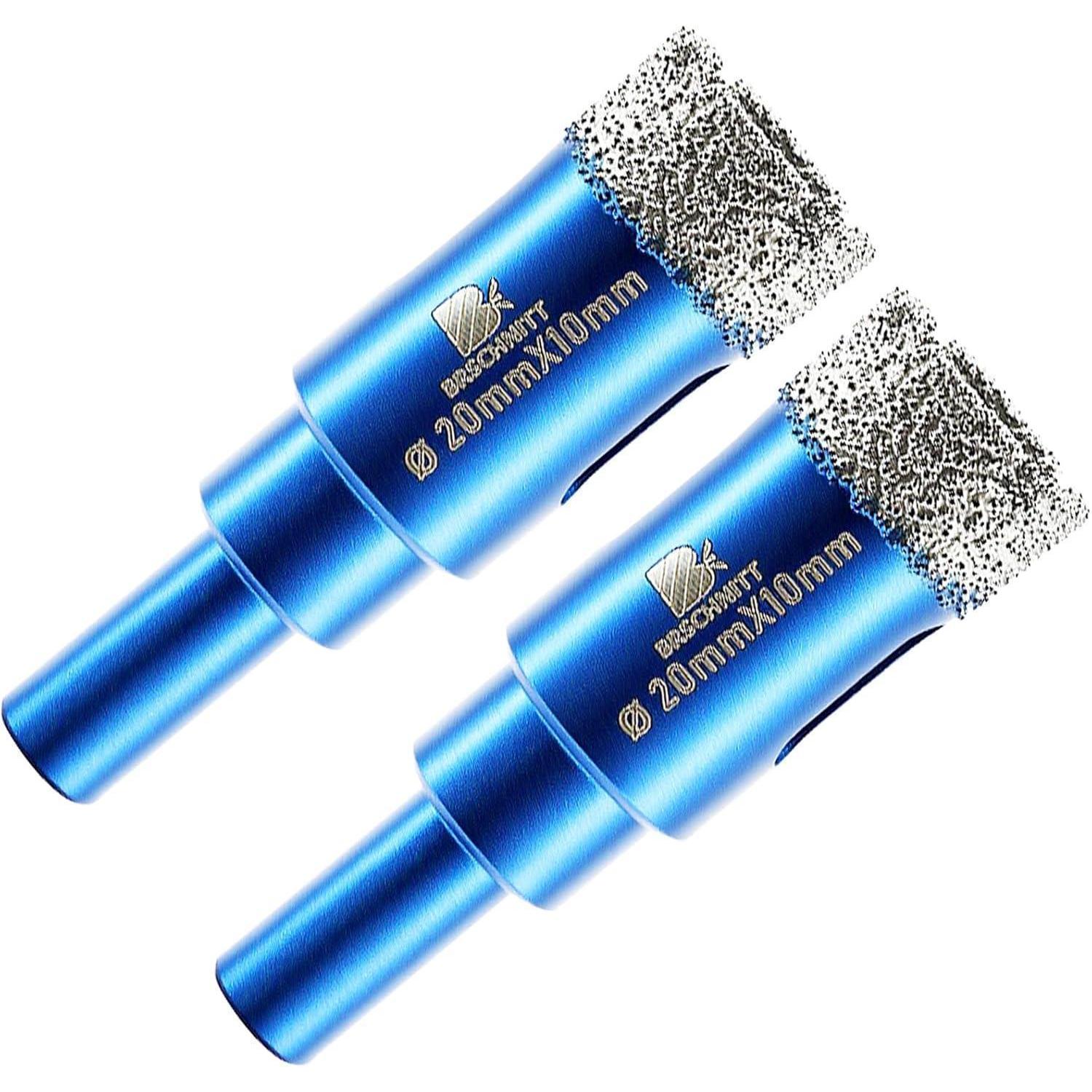 Diamant-trockenbohrer 20mm Für Fliesen, Keramik, Granit - 2 Stück