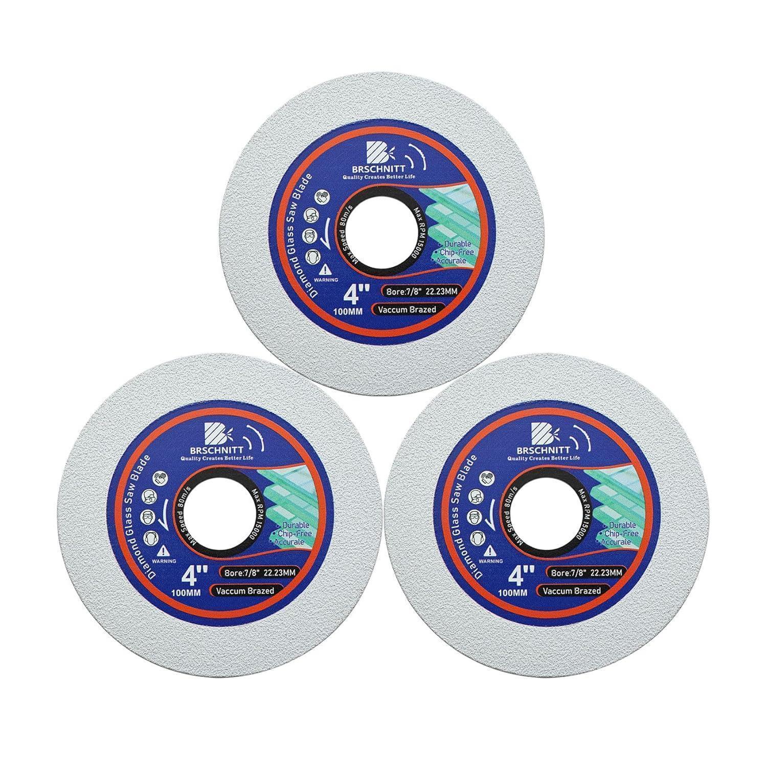 Diamanttrennscheibe 105mm Für Glas, Fliesen, Porzellan, Jade - 3 Stück