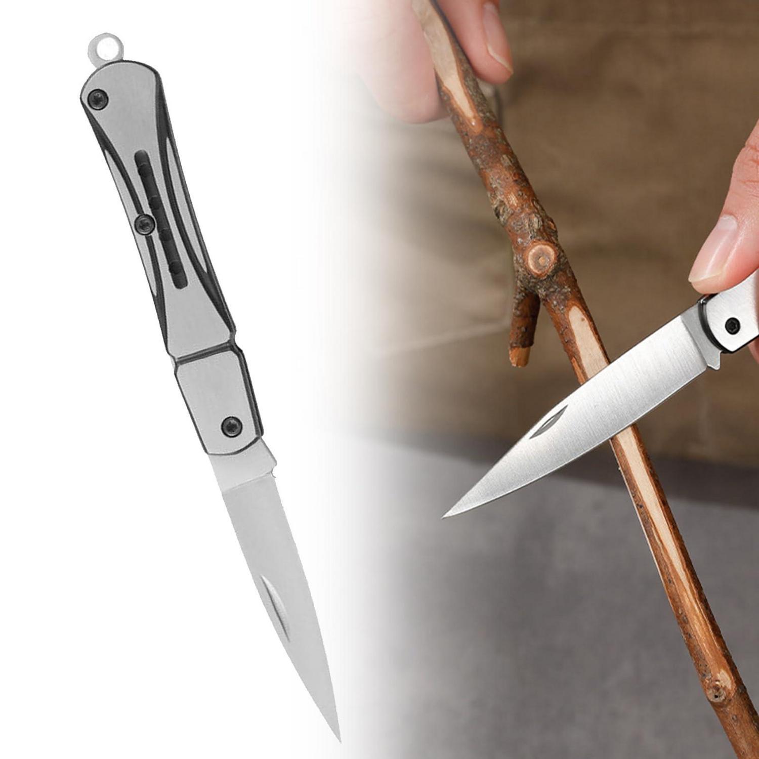 Klappmesser Outdoor Edelstahl Leicht Mit Anti-rutsch-griff Für Camping Wandern